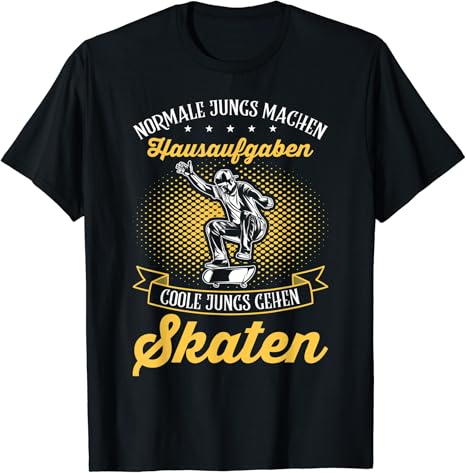 Skater Boy Skate Sprüche Coole Jungs Fahren Skateboard TShirt Amazon